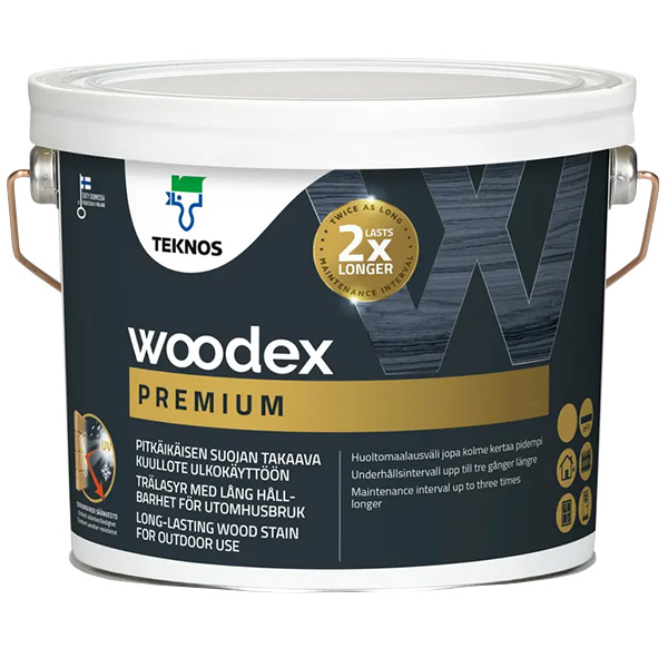 WOODEX PREMIUM Pitkäikäisen suojan takaava kuullote 2,7 L